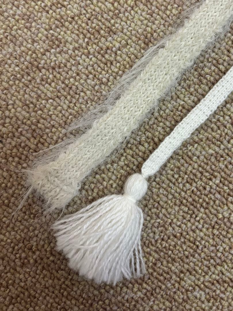 TYPESERVICE / Strap Fur Hat （Ivory）