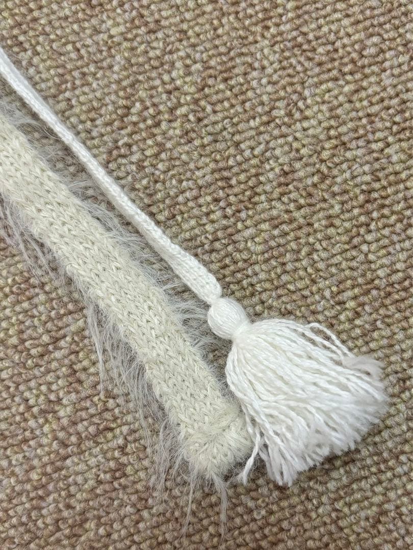 TYPESERVICE / Strap Fur Hat （Ivory）