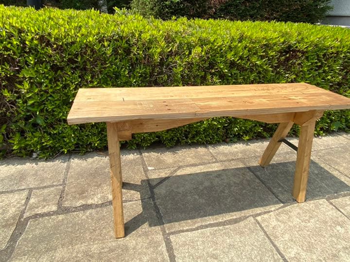 ベンチ　オシャレカフェ風　アンティーク　アイアンベンチ