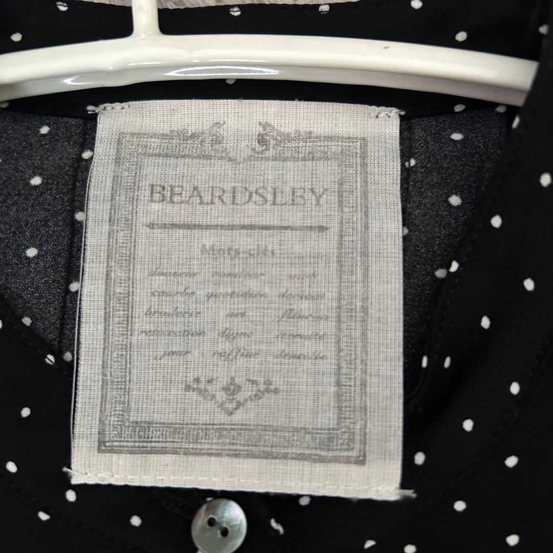 【美品】 BEARDSLEY ビアズリー ドットブザムシャツ 長袖 ゆったり