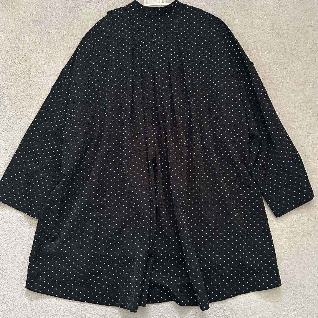 【美品】 BEARDSLEY ビアズリー ドットブザムシャツ 長袖 ゆったり