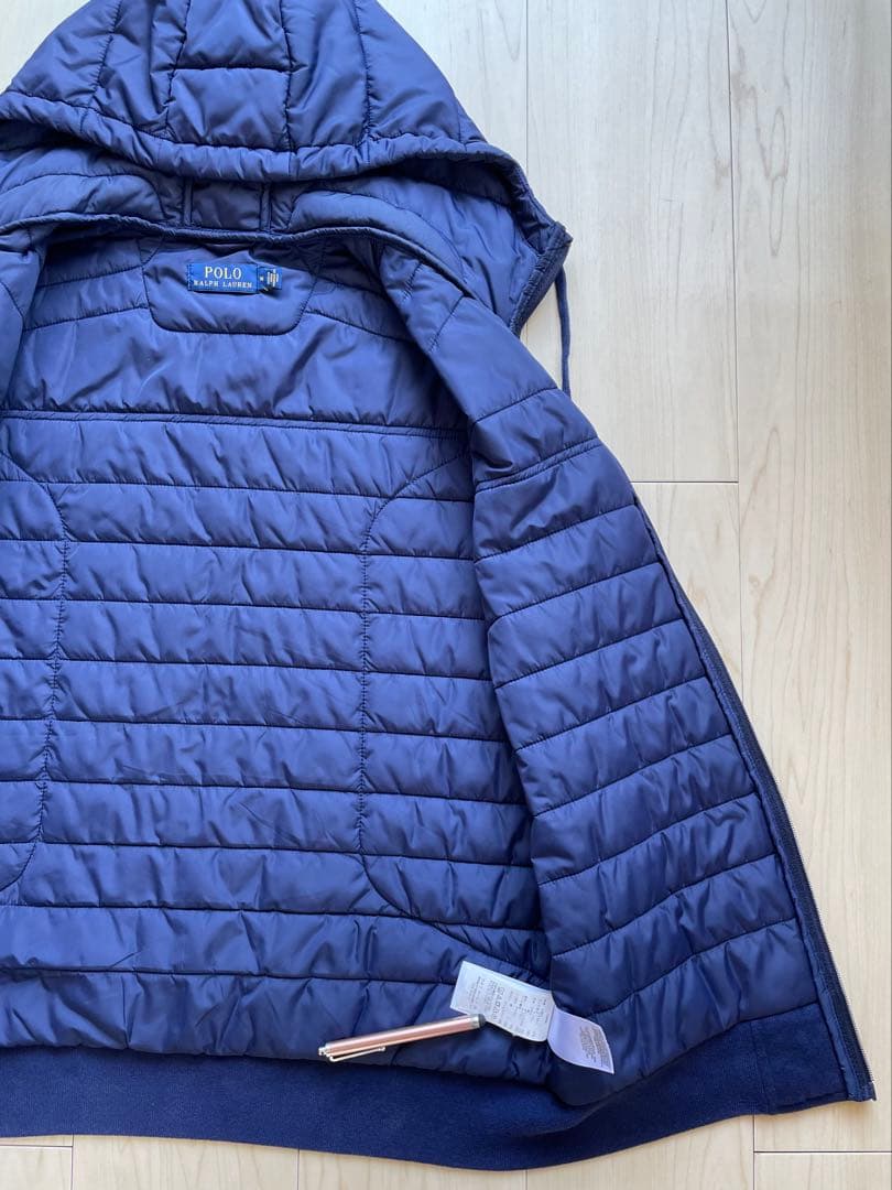 POLO RALPH LAUREN ポロラルフローレンフード付ベストM ネイビー
