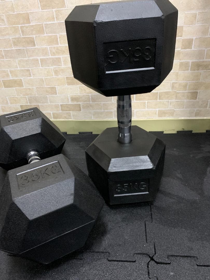 ラバー ヘックス ダンベル 35kg × 2個 セット