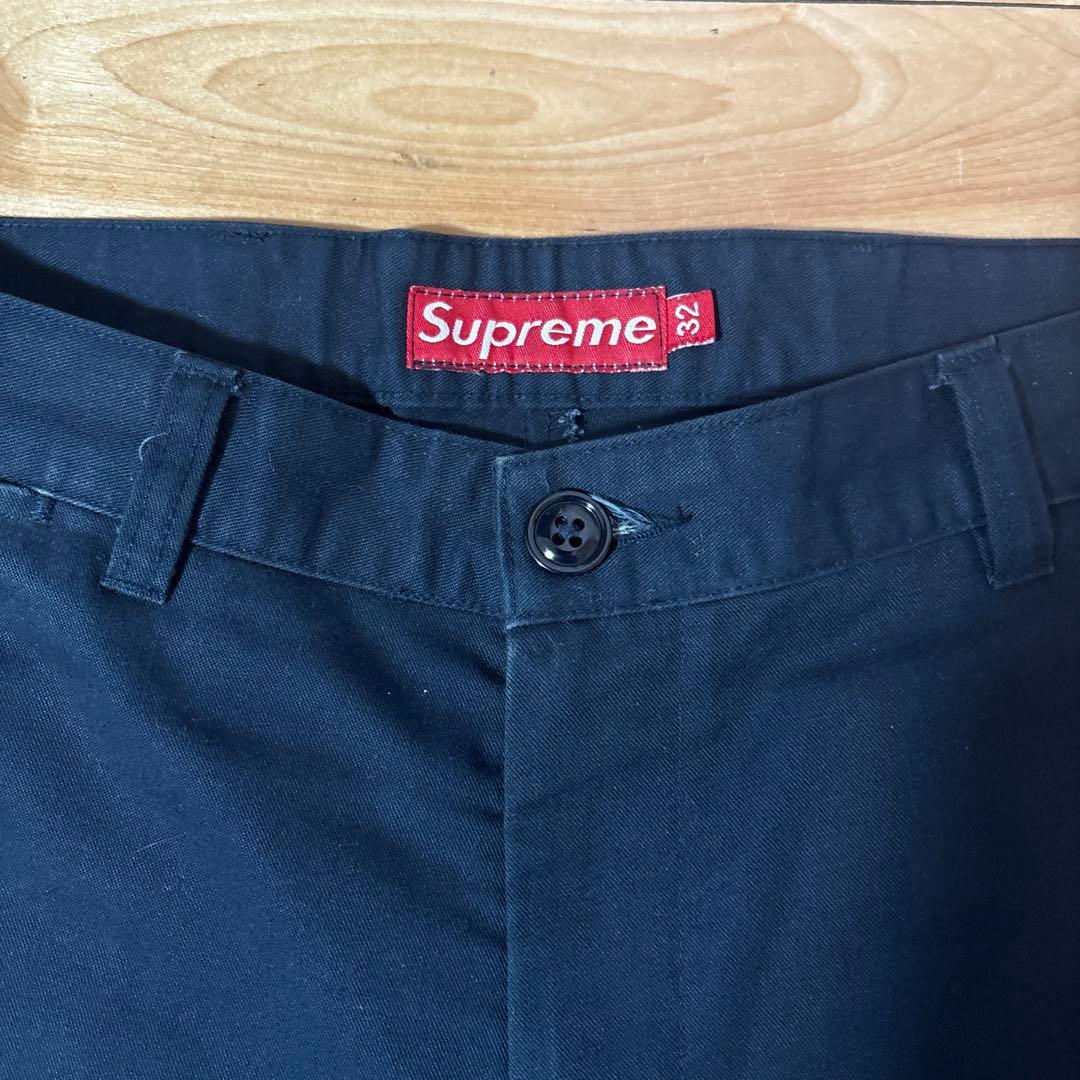 supreme ワークパンツ 32サイズ ネイビー