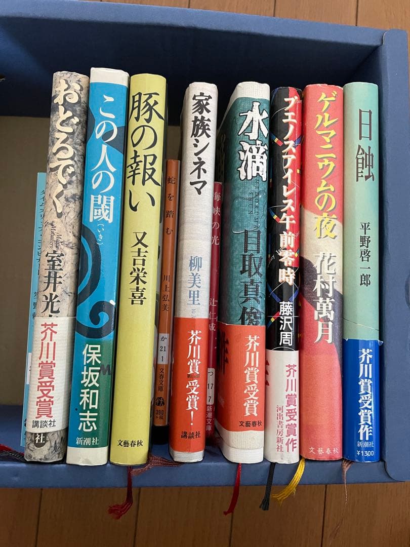 芥川賞受賞作集セット　111回から120回
