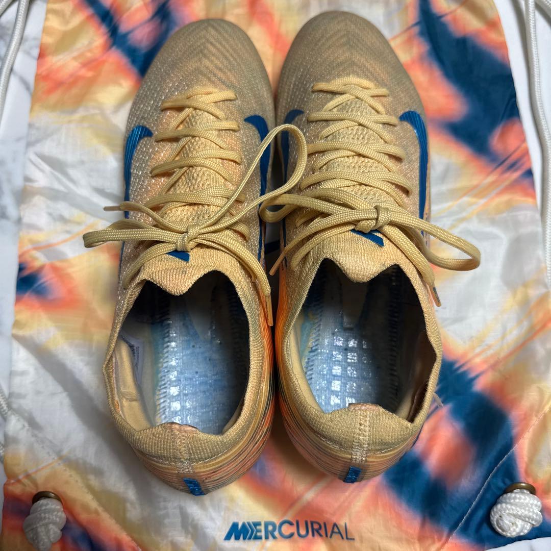 Nike Mercurial サッカーシューズ ベージュ/青