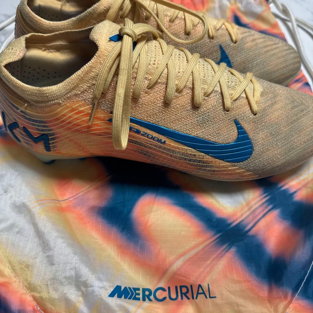 Nike Mercurial サッカーシューズ ベージュ/青