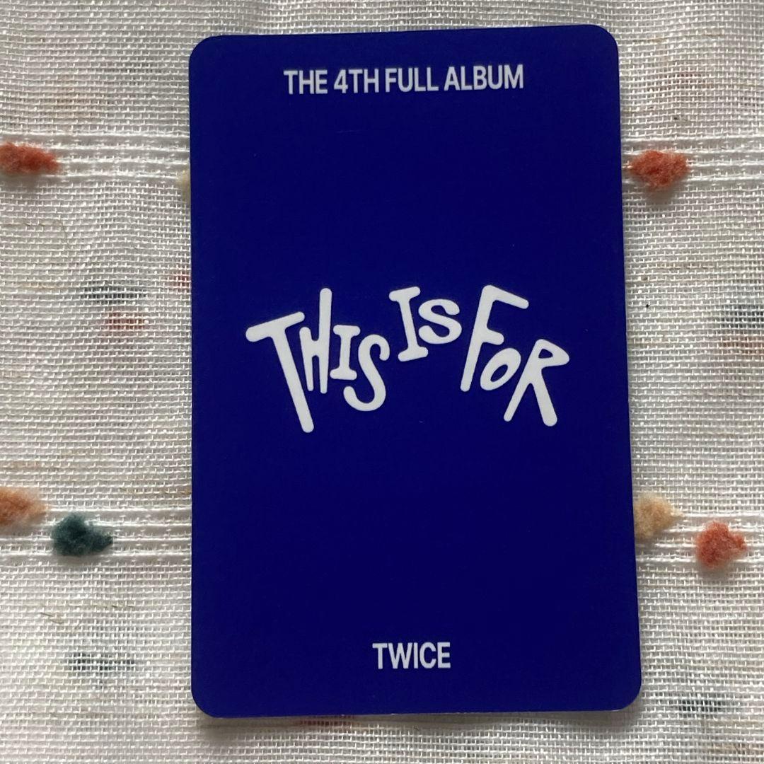 ツウィ TWICE THIS IS FOR 7/13 人気歌謡 サノク トレカ