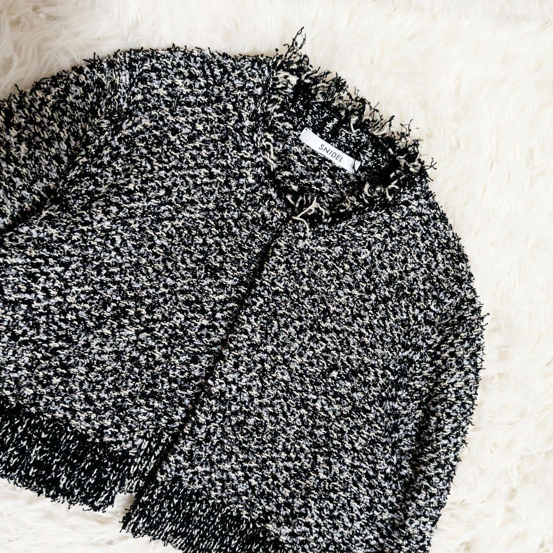 【極美品】24AW SNIDEL ツイードニットワンピース　ジャケット セット