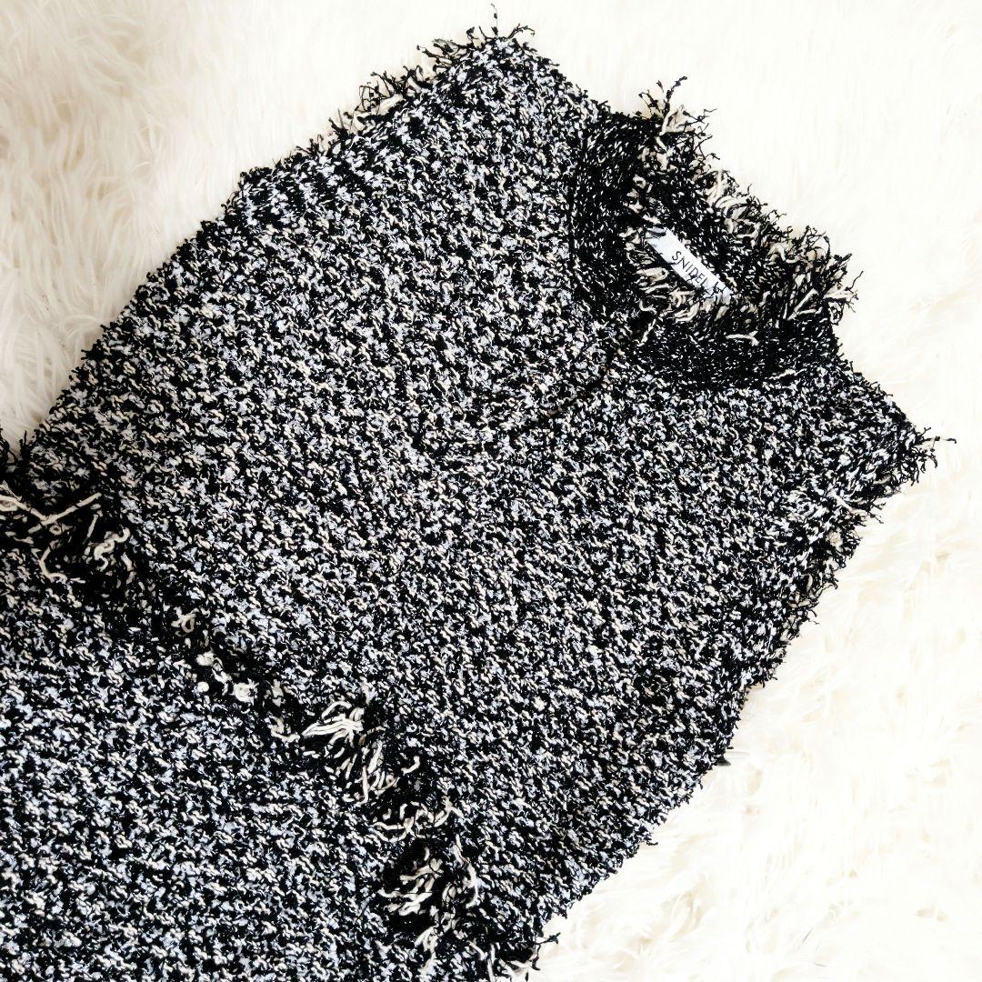 【極美品】24AW SNIDEL ツイードニットワンピース　ジャケット セット