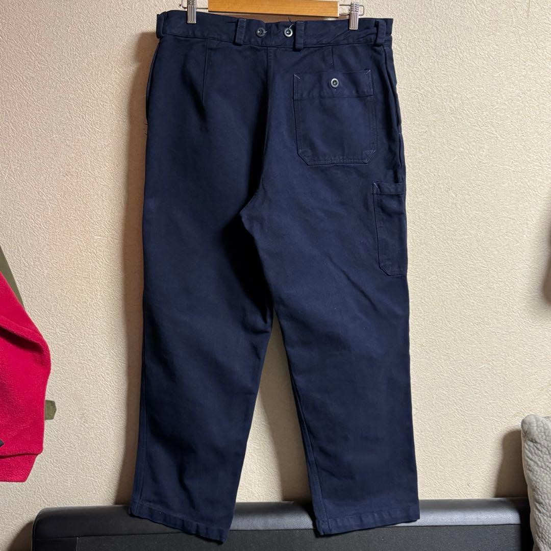 スイス軍 1980年代 後期型 ヴィンテージ デニムワークパンツ NAVY染め