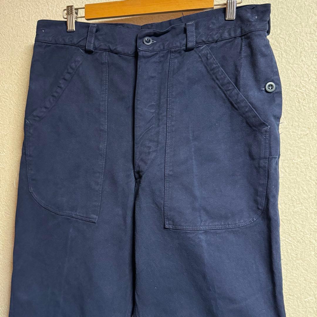 スイス軍 1980年代 後期型 ヴィンテージ デニムワークパンツ NAVY染め