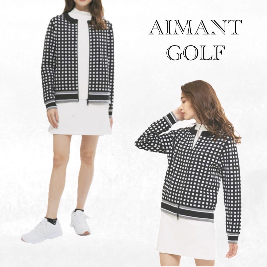 AIMANT GOLF ジャケット カーディガン　黒
