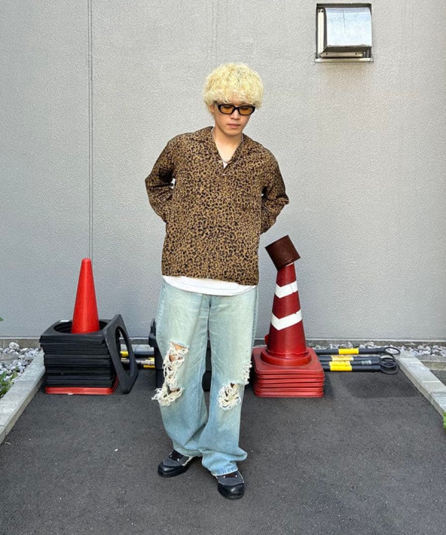 beams 別注　Lee / 101 クラッシュ デニムパンツ