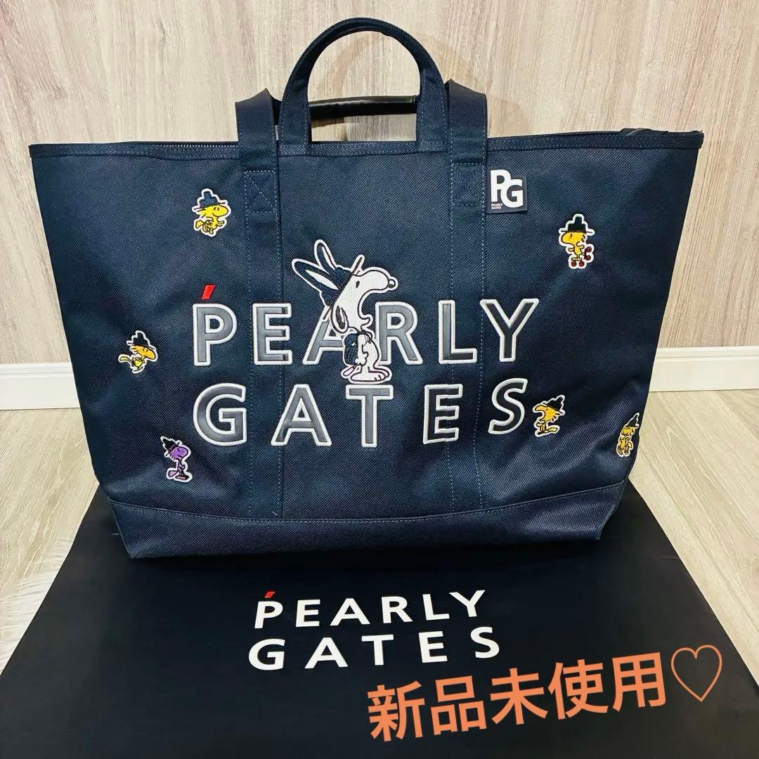 新品未使用　パーリーゲイツ　スヌーピー　ロッカーバッグ　総柄　付属品セット　PG