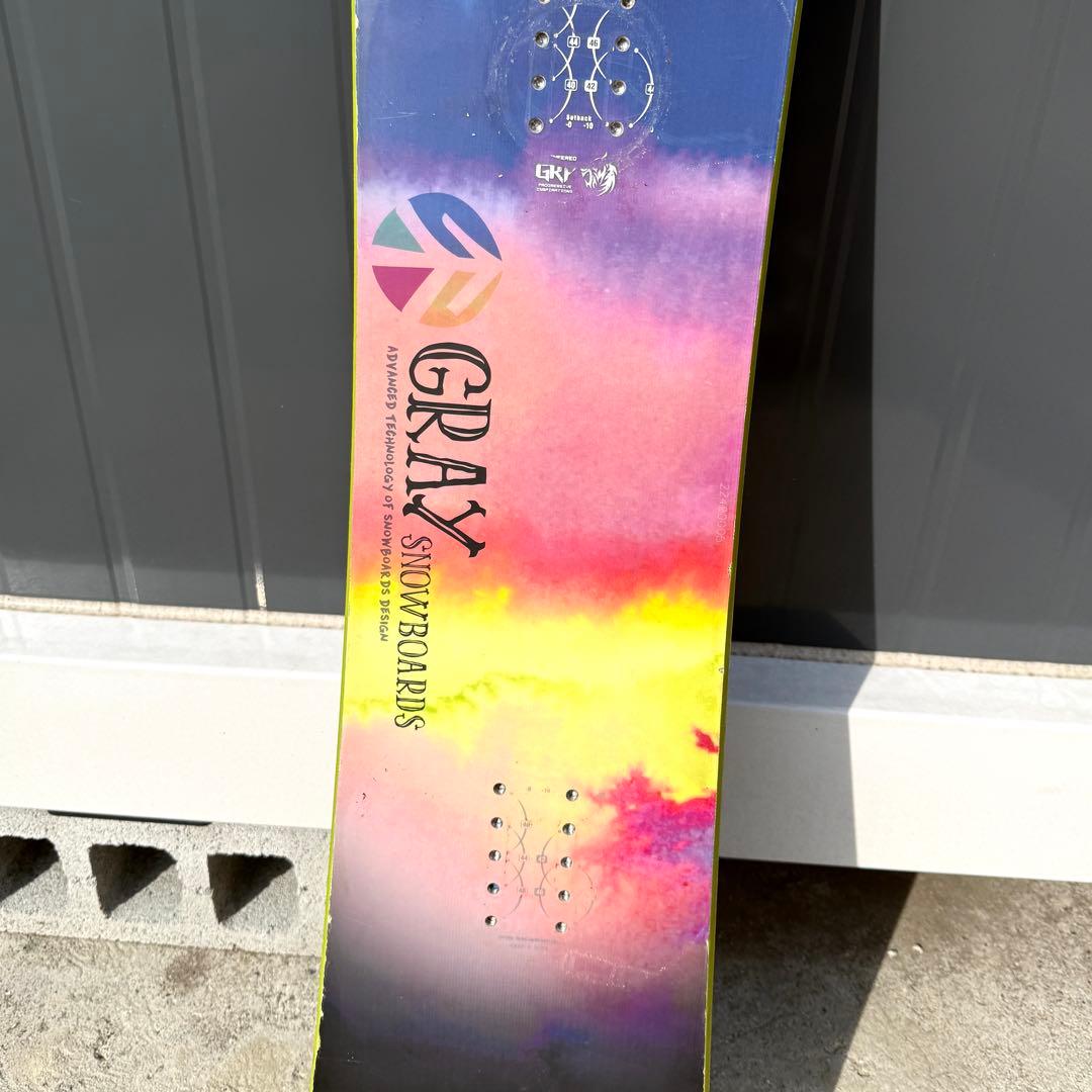 【美品】GRAY グレイ CUB X キッズ 板 スノーボード 124cm