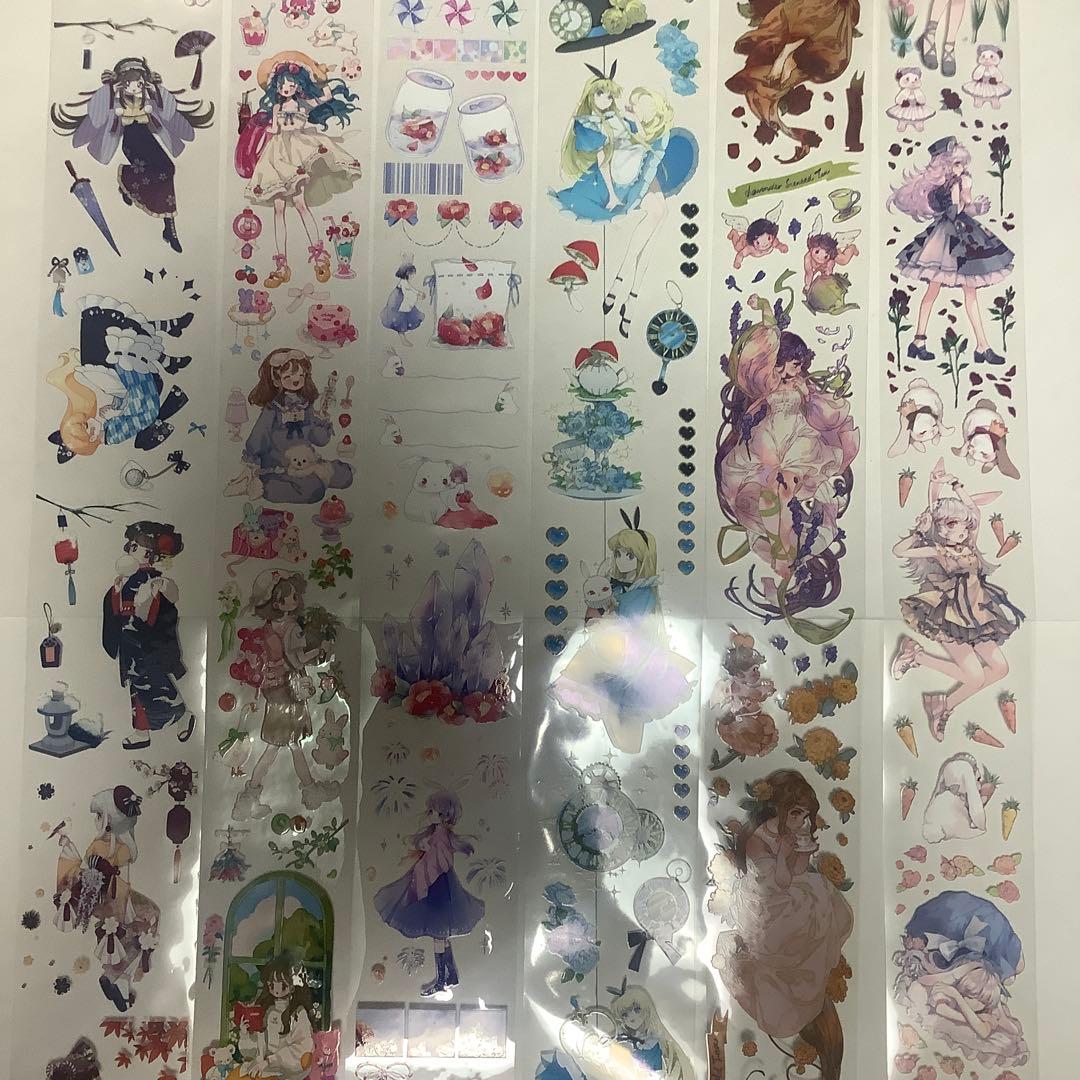 中古海外マステ　人物マステ　まとめ売り　PET ⑤