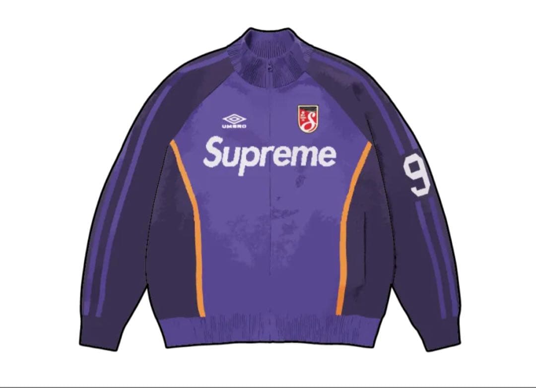 ウェア Supreme x Umbro Zip Up Sweater \"Purple\"