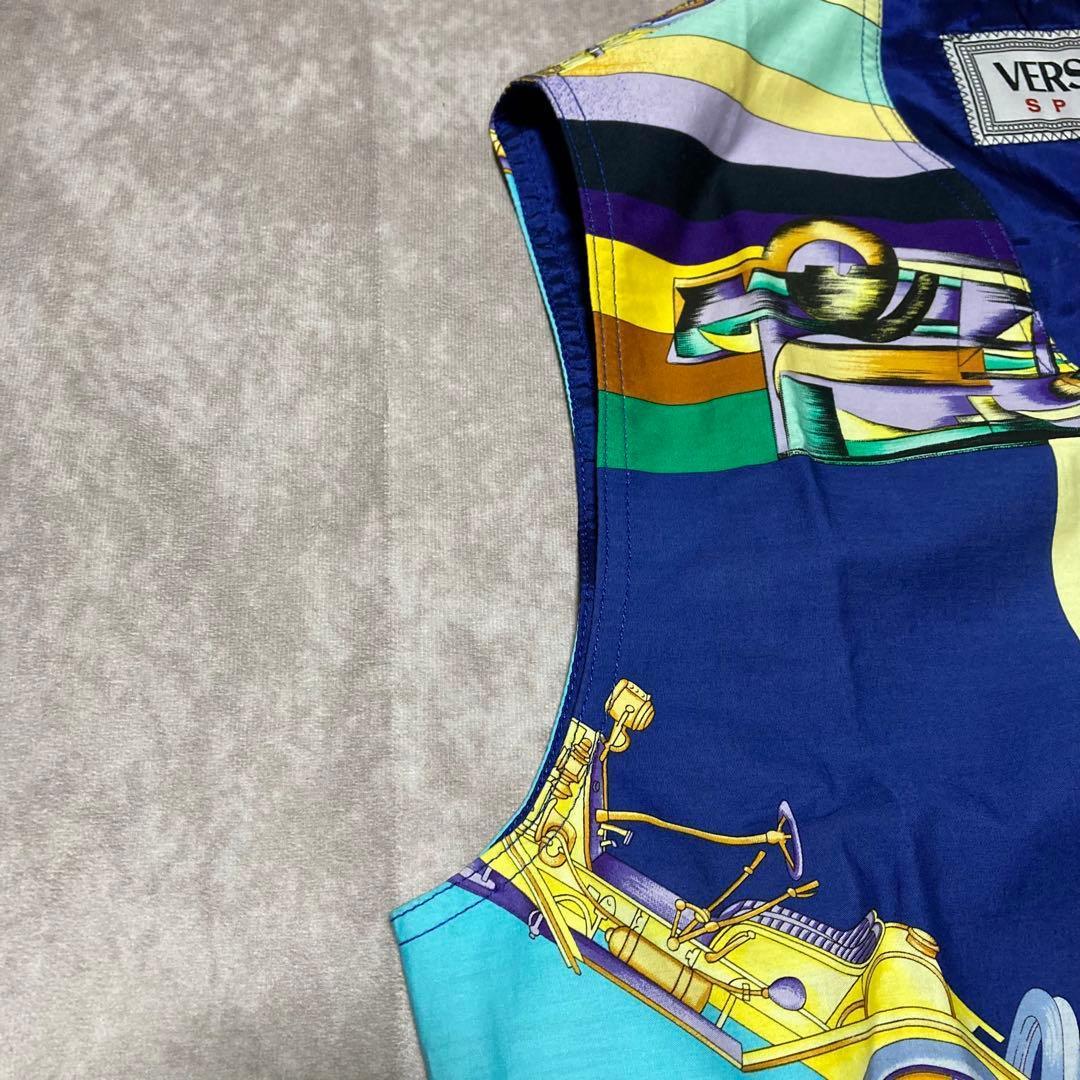 美品　ヴェルサーチ　VERSACE （46） ベスト　マルチカラー　カラフル