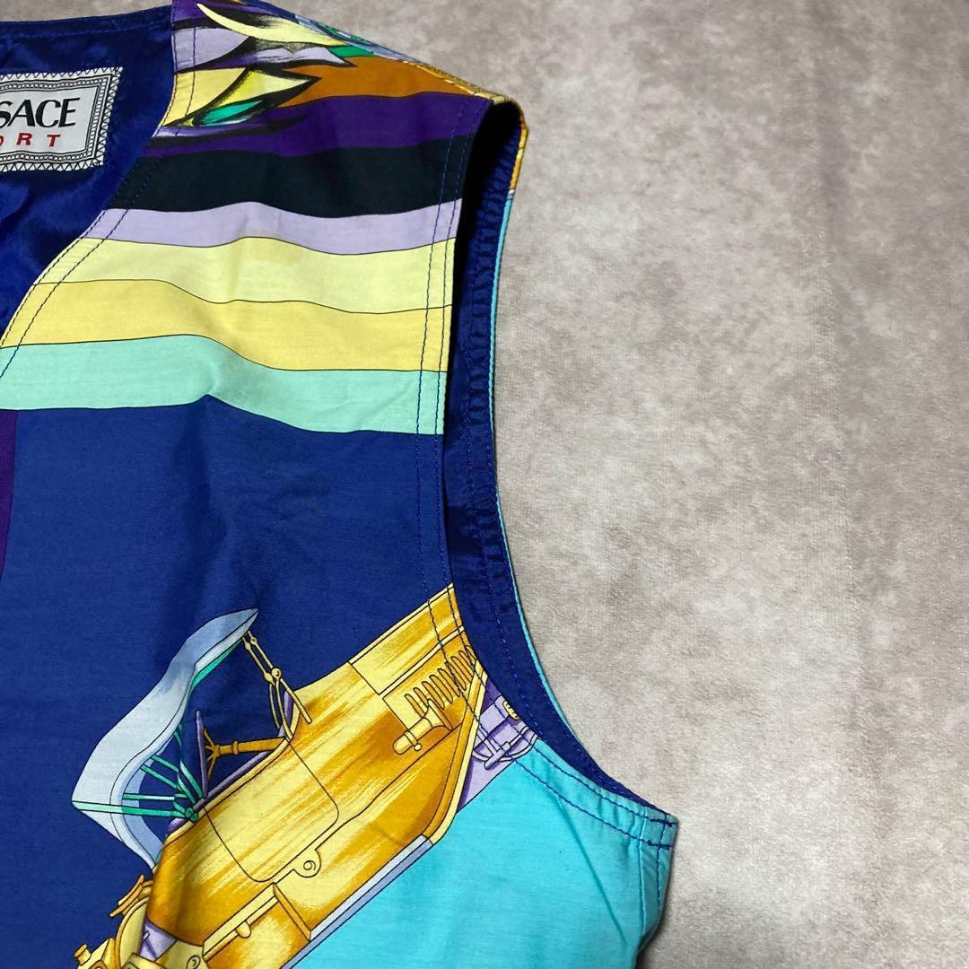 美品　ヴェルサーチ　VERSACE （46） ベスト　マルチカラー　カラフル