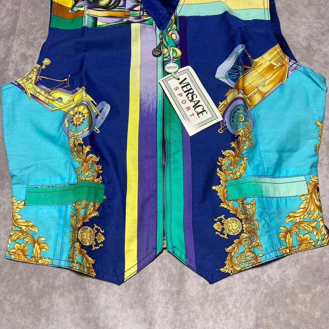 美品　ヴェルサーチ　VERSACE （46） ベスト　マルチカラー　カラフル