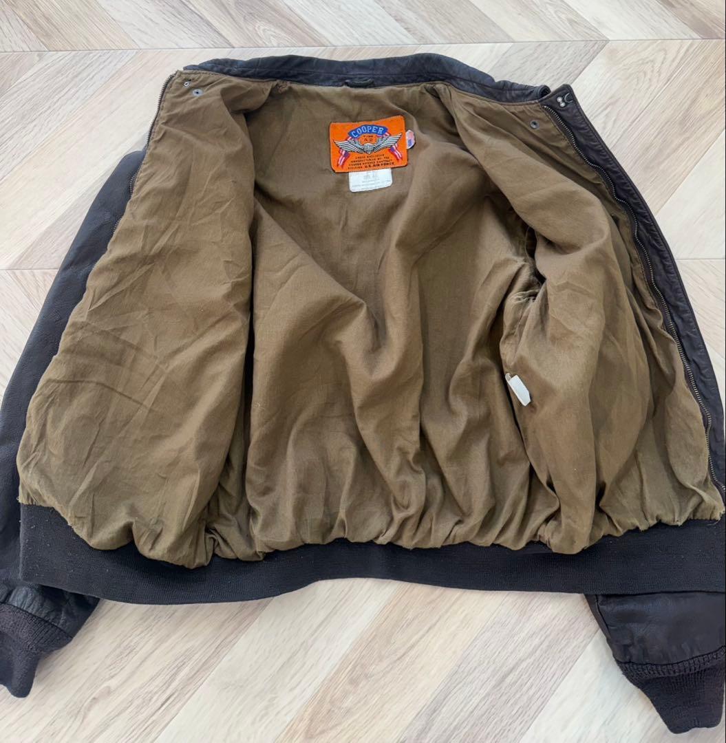 80s USA製 cooper A−2レザージャケット