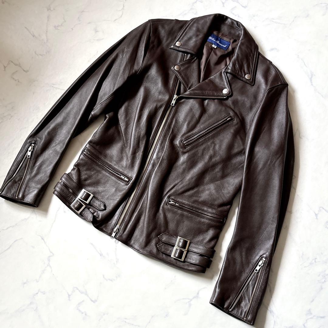 【URBAN RESEARCH】ダブルライダースジャケット　ラムレザー　38 M
