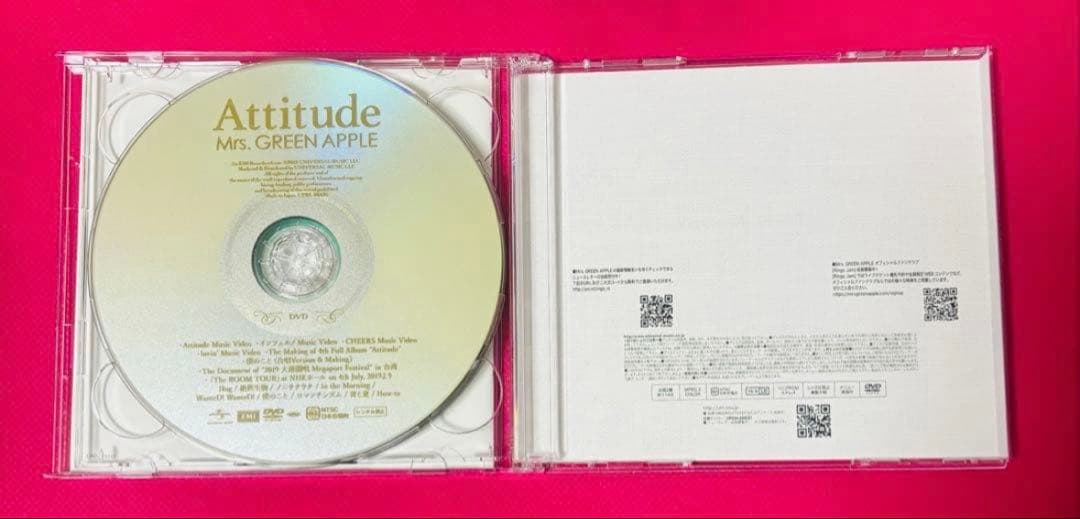 Attitude Mrs.GREEN APPLE 初回限定版 DVD