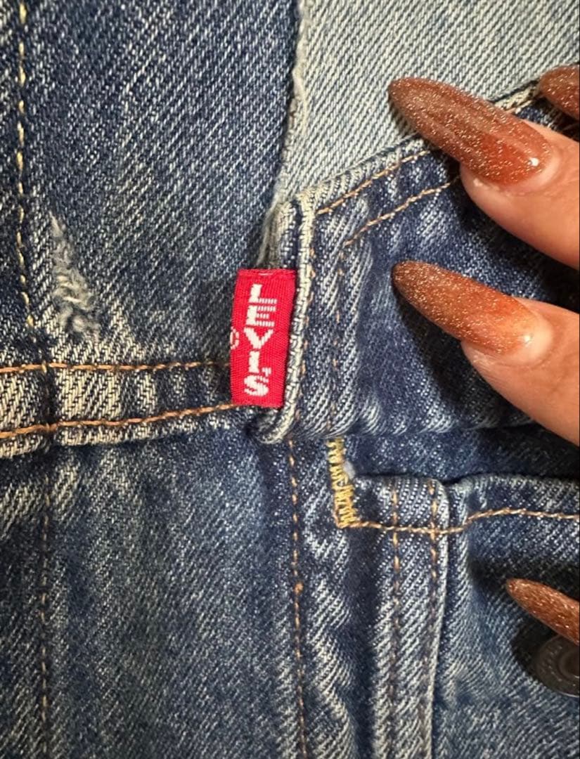 リーバイスプレミアム パッチワークデニムジャケット L BIG E