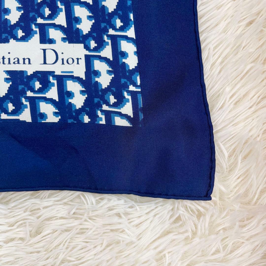Dior ディオール スカーフ ロゴ ブルー
