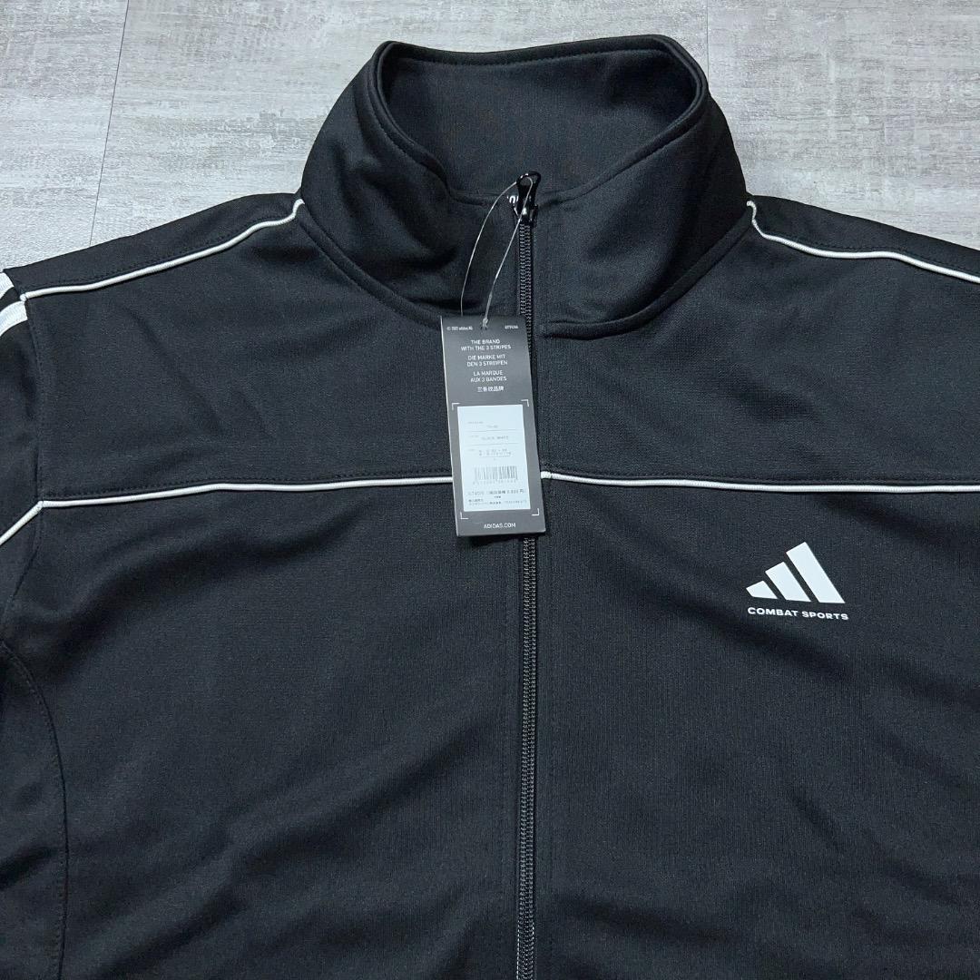 新品 正規品 アディダス ジャージ セットアップ 上下 黒 Adidas L