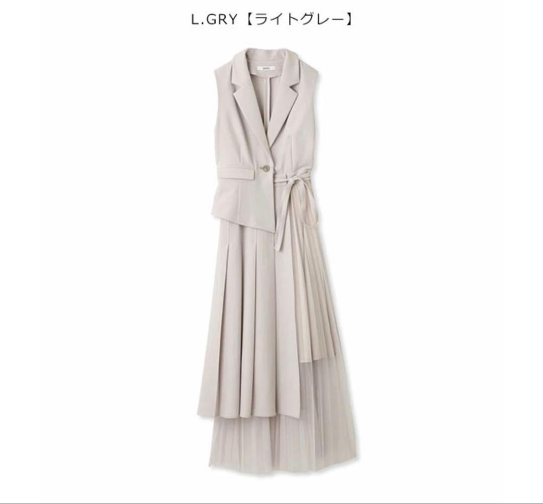 スナイデル ワンピース ジレ ベスト プリーツスカート