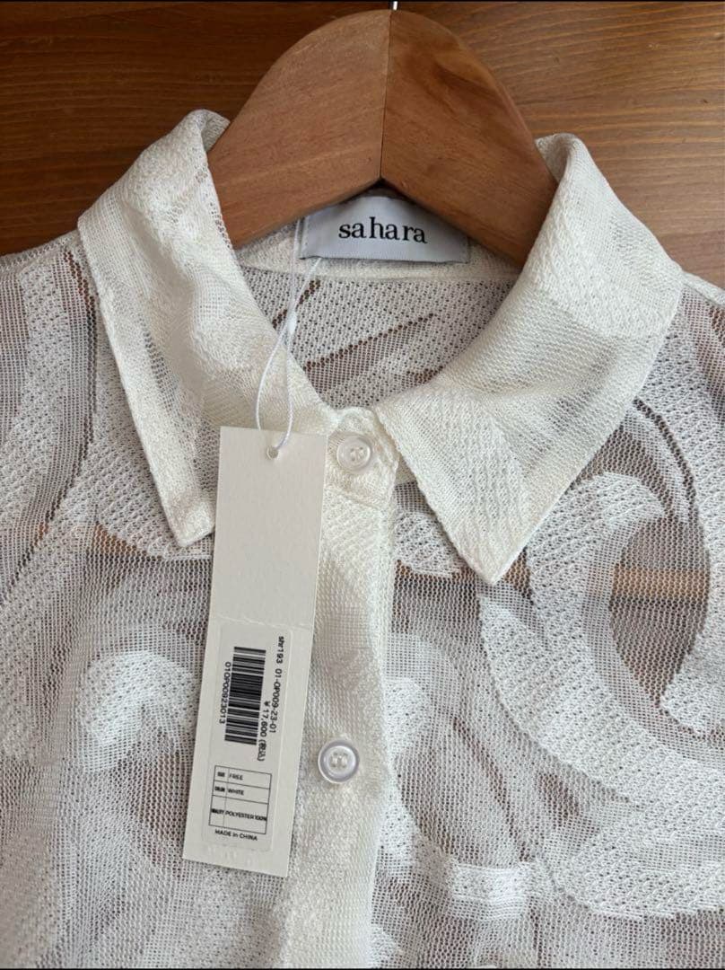 新品⭐︎sahara サハラ レースロングシャツドレス