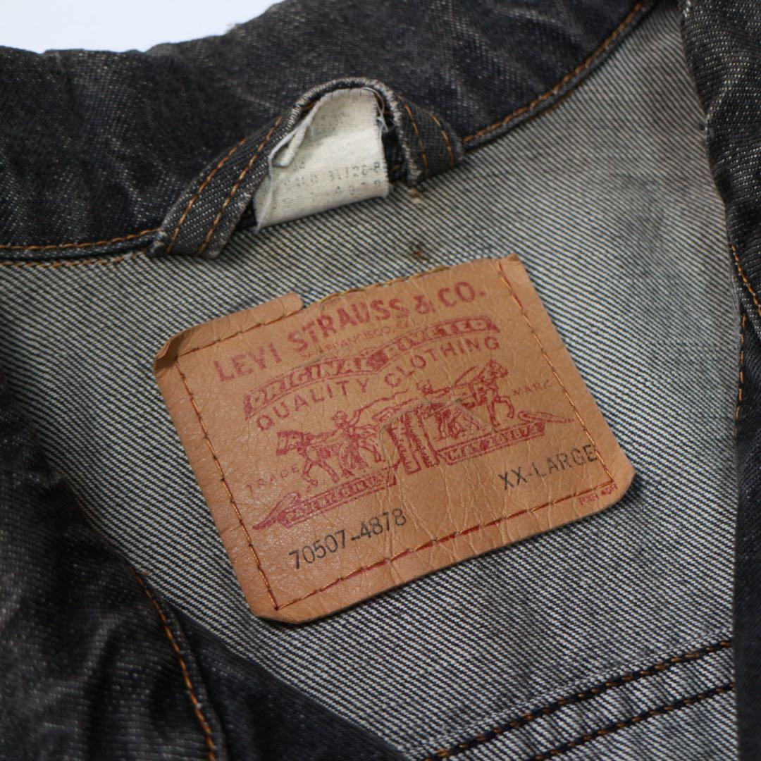 90’s Levi’s 70507-4878 先染め ブラックデニムジャケット