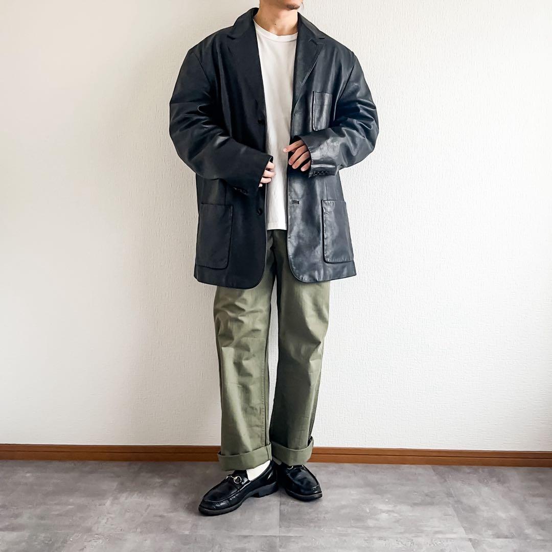 90s~ Old GAP オールドギャップ レザー テーラード ジャケット