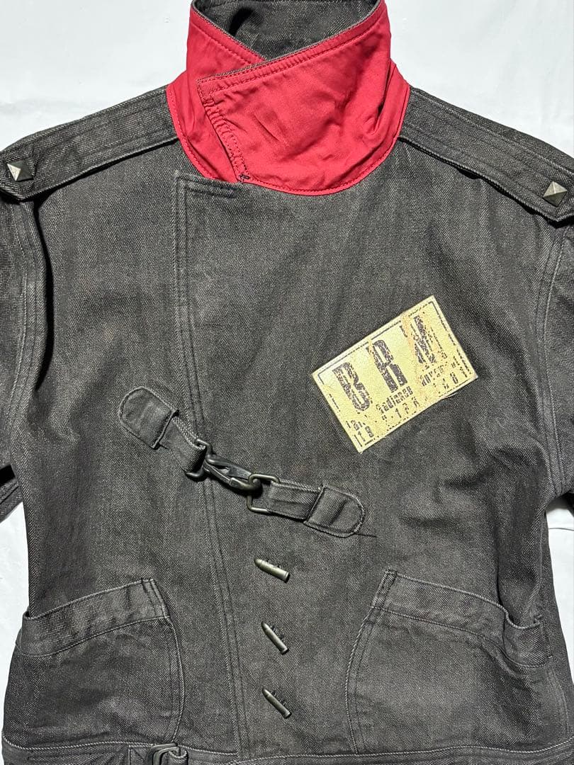 懸賞非売品 80's MODS モッズ 森山達也 デニム ライダース ジャケット