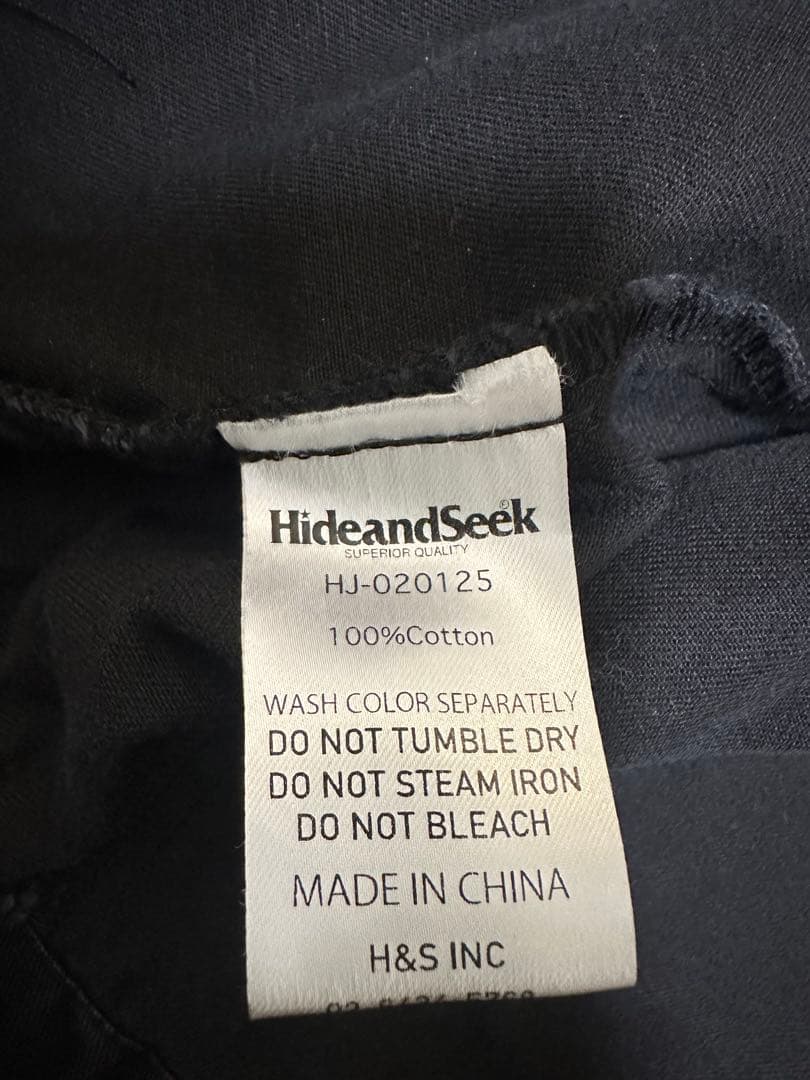 HideandSeek ブラックコットンジャケット