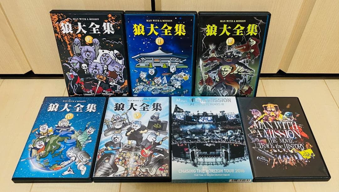 DVD MAN WITH A MISSION 狼大全集 1-6+劇場版 セット