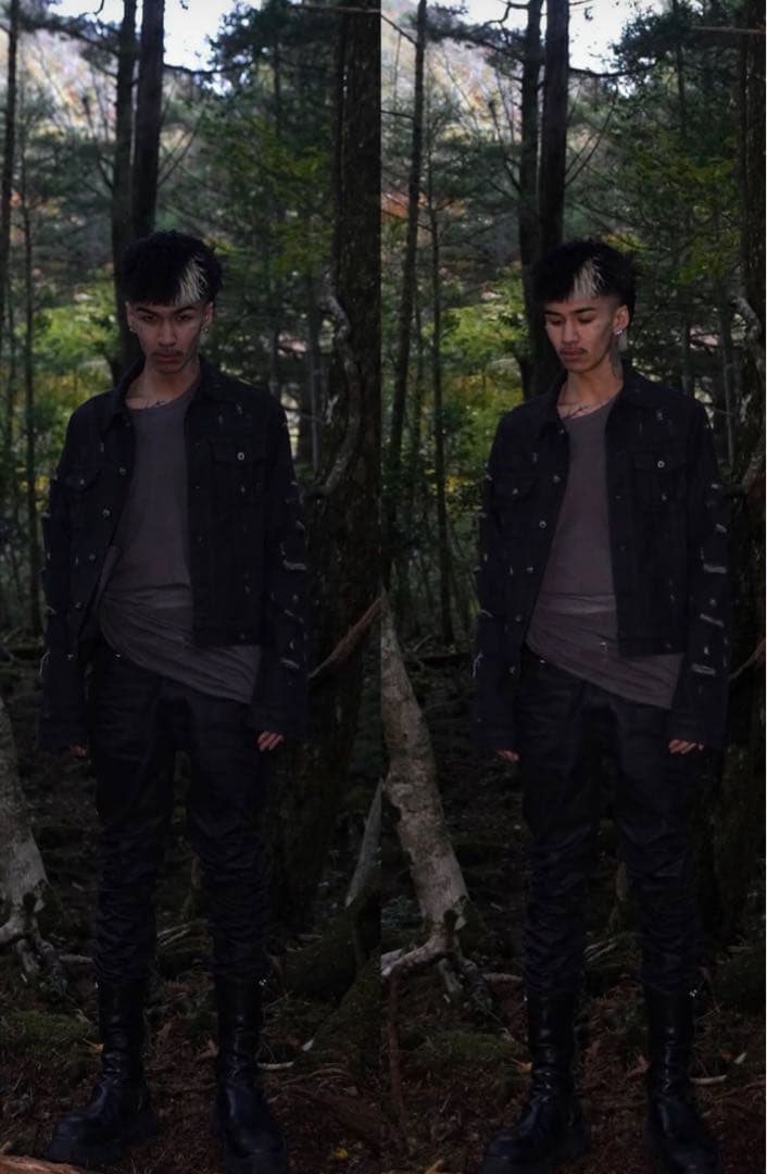 ジャケット・アウター HEXED coating denim jacket
