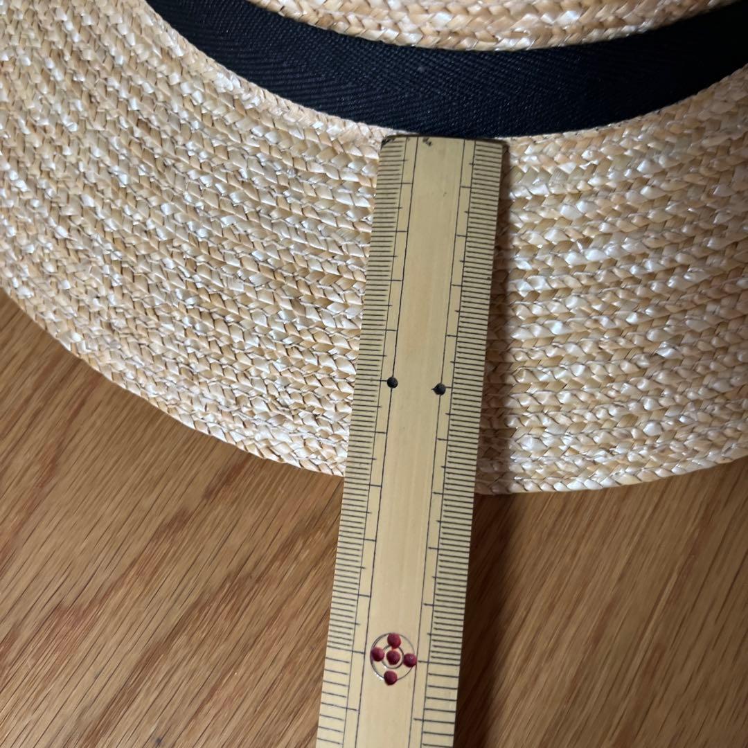 田中帽子店　麦わら帽子 57cm リボン付き