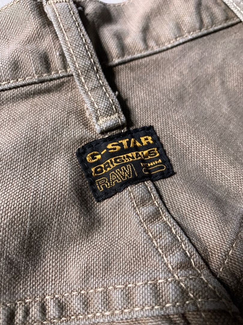 G-STAR RAW 5620 立体裁断 3D ダブルニー ダック生地 パンツ