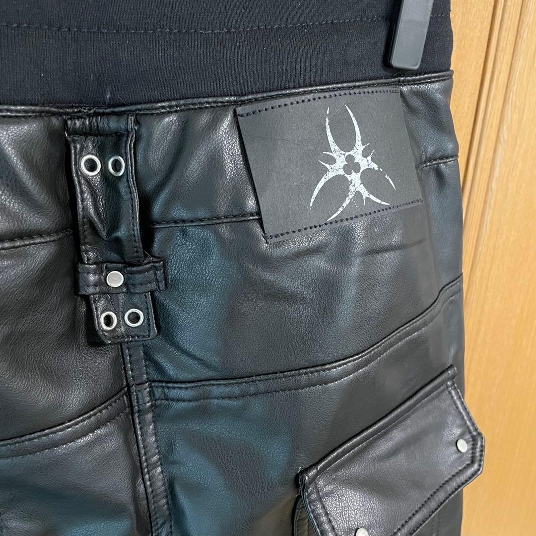 【新品】COZY WORLDWIDE コジーワールドワイドレザーカーゴパンツ S