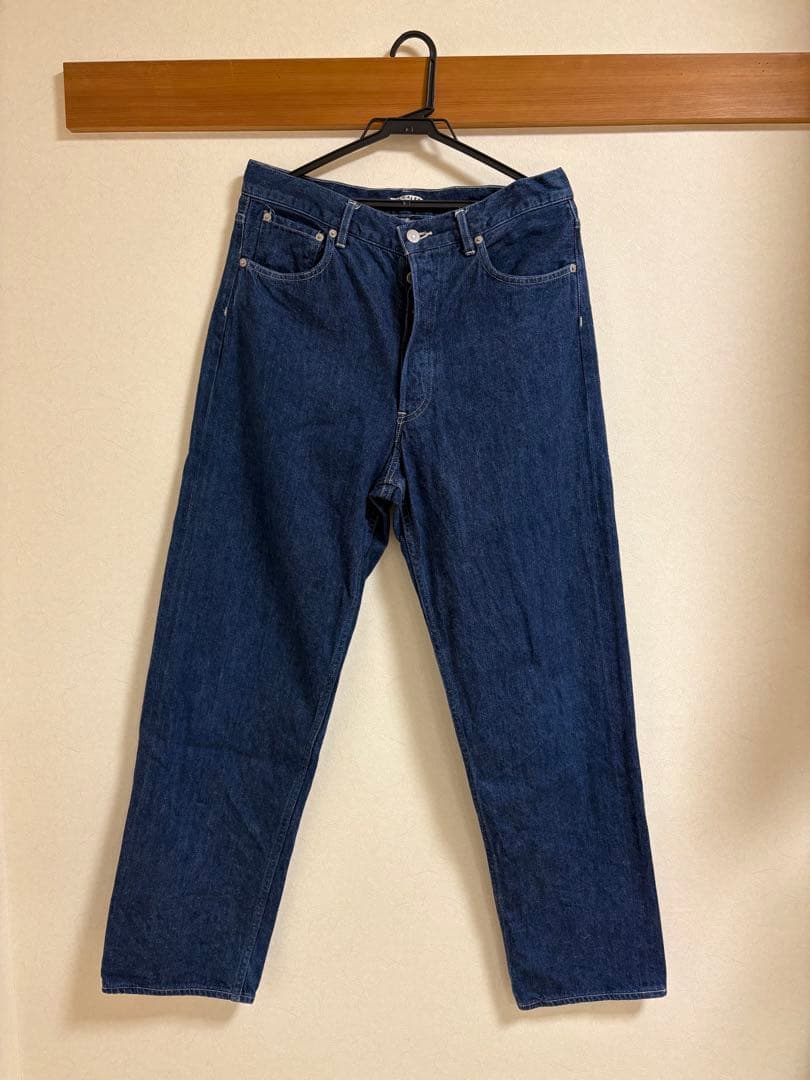 パンツ AURALEE SELVEDGE LIGHT DENIM WIDE PANTS