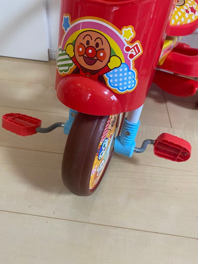 【美品】★それいけ！アンパンマンオールインワンUPII折りたたみ三輪車