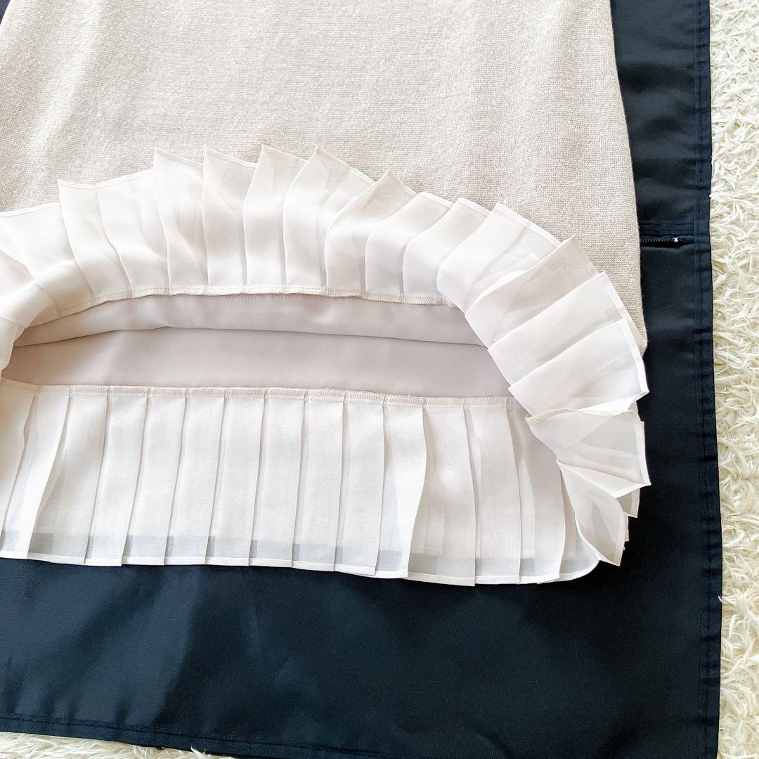 専用✨フォクシー レイヤードワンピース リネンキャンドル ベージュニット 38