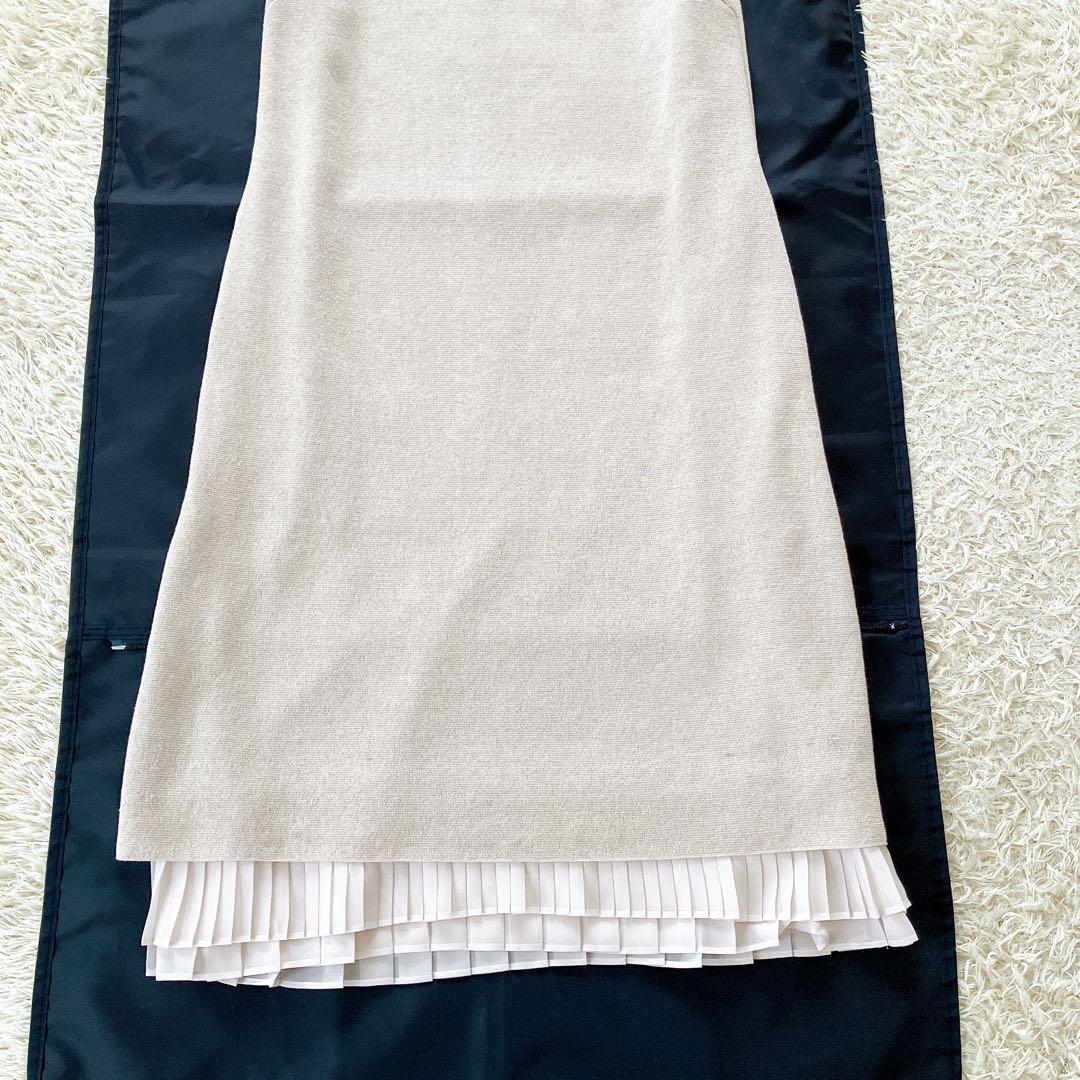 専用✨フォクシー レイヤードワンピース リネンキャンドル ベージュニット 38