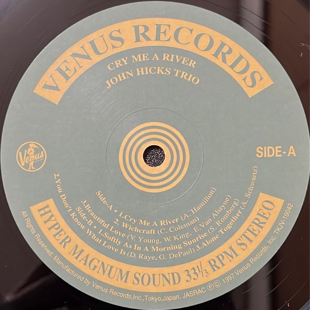 【LP/帯付】John Hicks / Cry Me A 