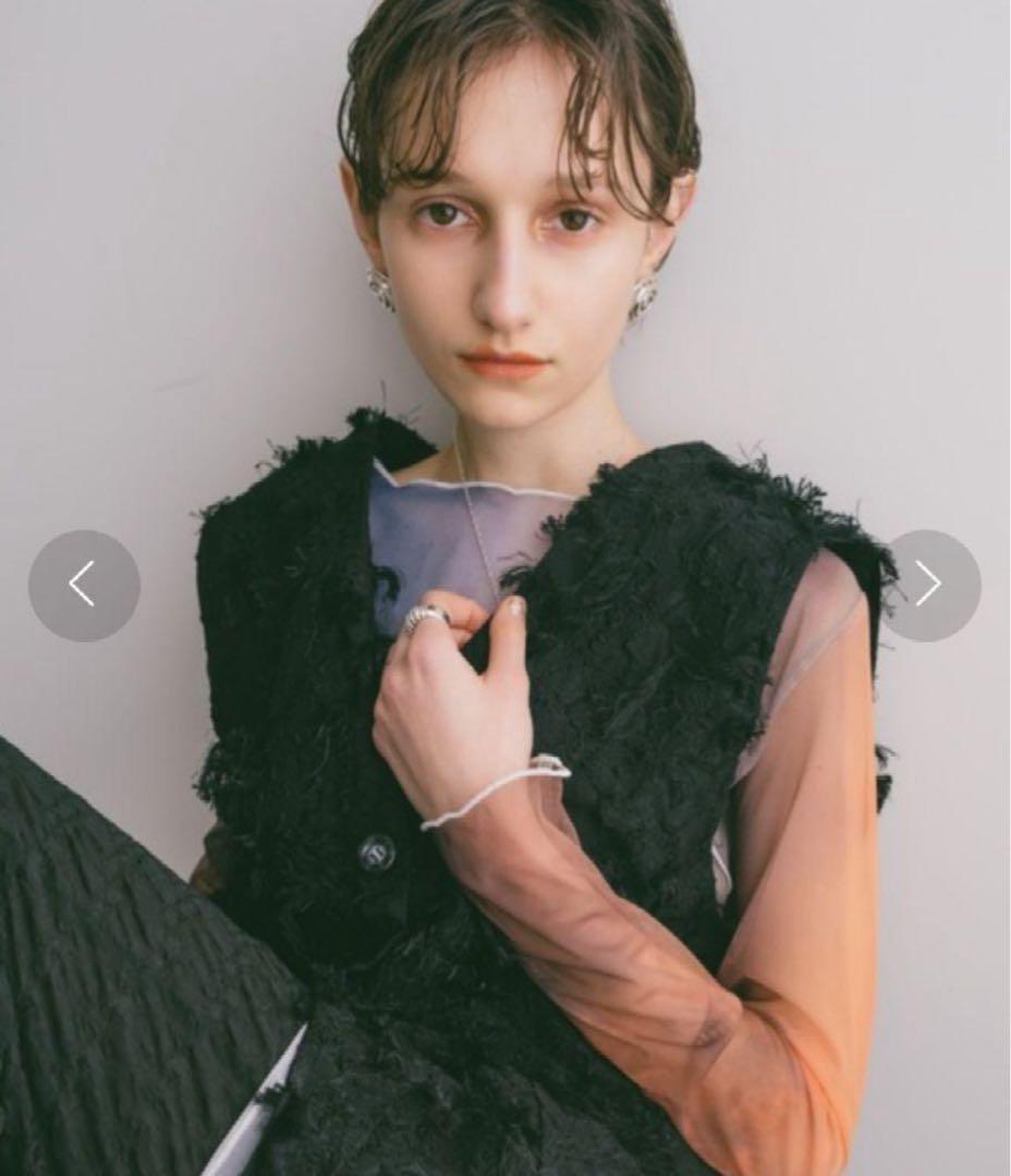 sahara Cut Jacquard Vest marte マルテ