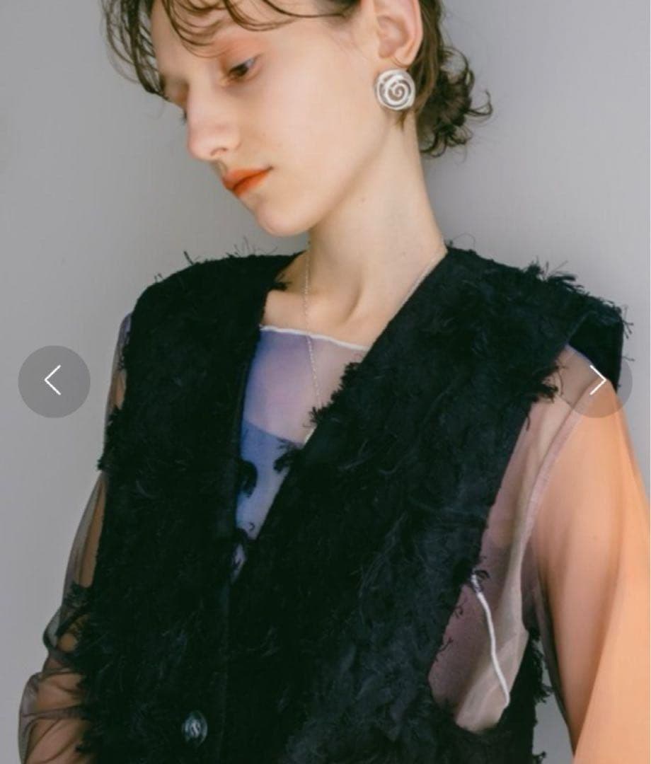 sahara Cut Jacquard Vest marte マルテ
