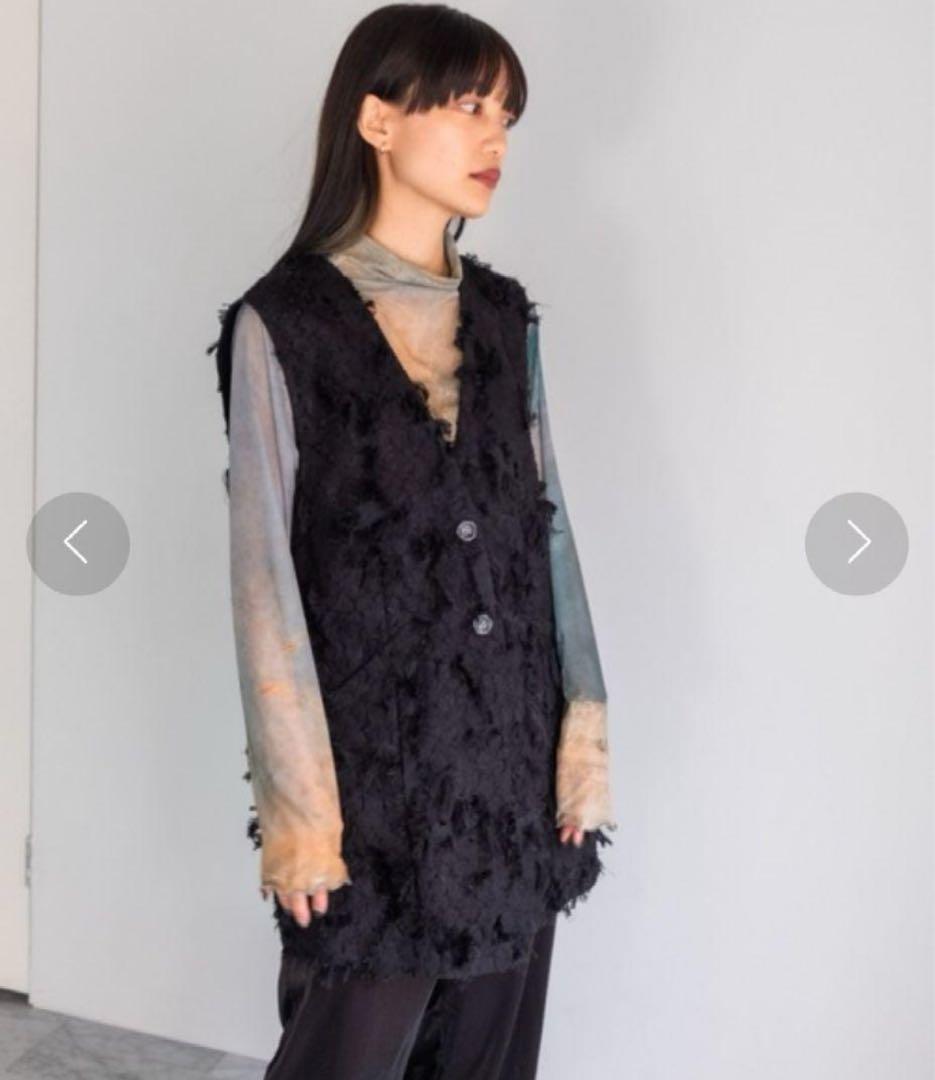 sahara Cut Jacquard Vest marte マルテ